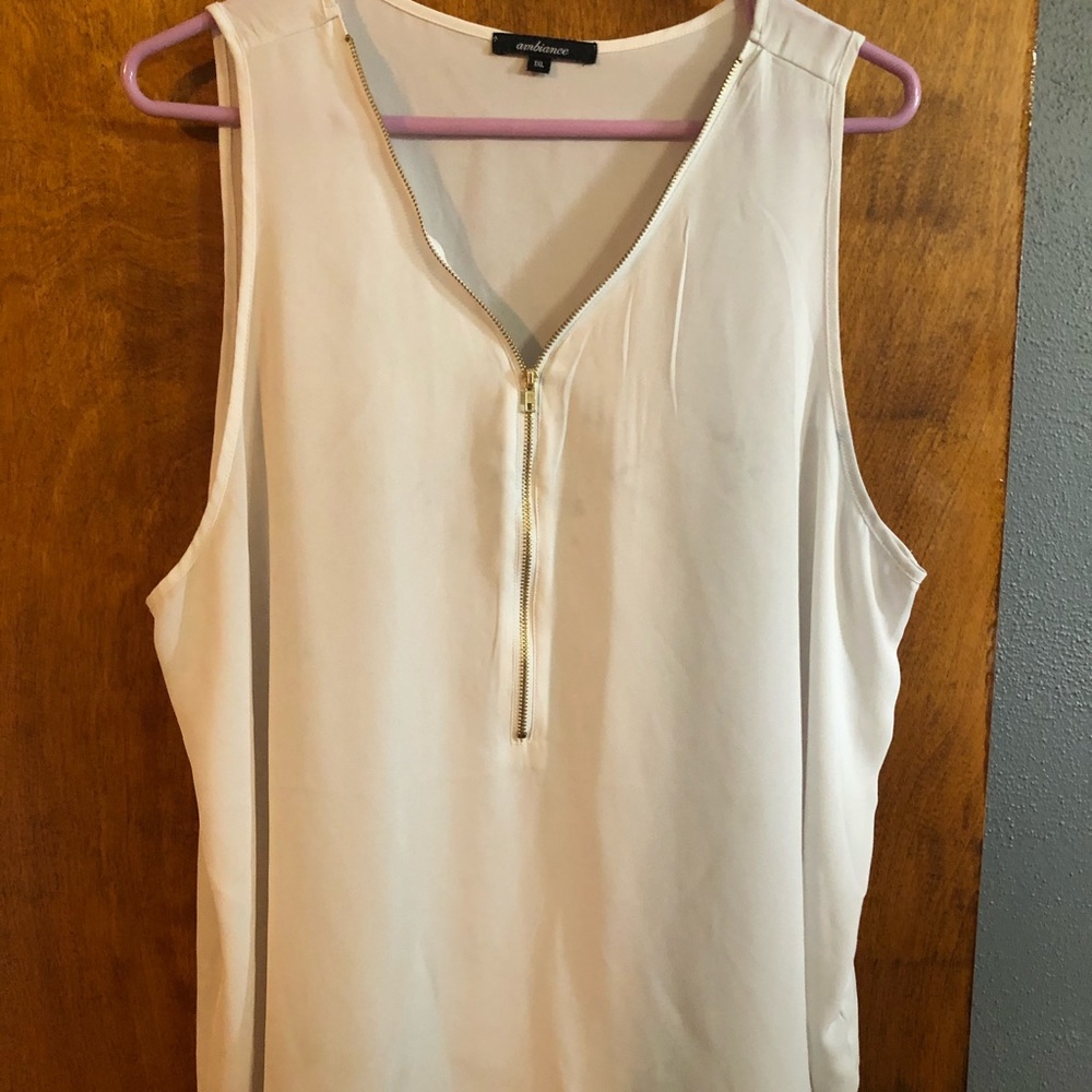 Zipper tank top